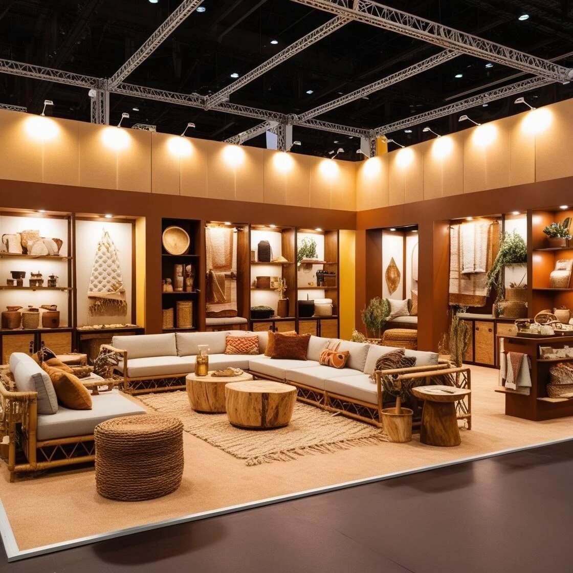 An exhibition stand build