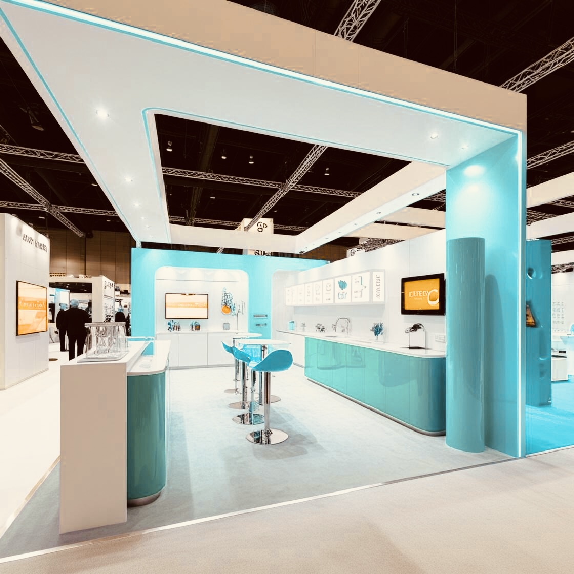 An exhibition stand build